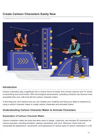 create cartoon characters easily now