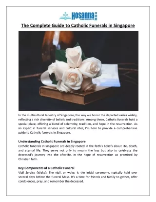 The Complete Guide to Catholic Funerals in Singapore