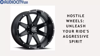 Hostile Wheels Unleash Your Ride's Aggressive Spirit