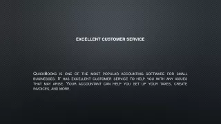 excellent customer service