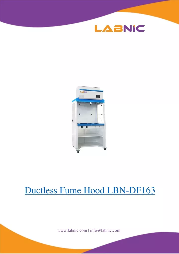 ductless fume hood lbn df163