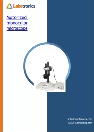 motorized monocular microscope