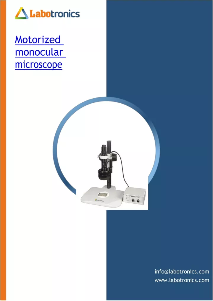 motorized monocular microscope