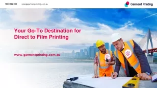 Your Go-To Destination for Direct to Film Printing