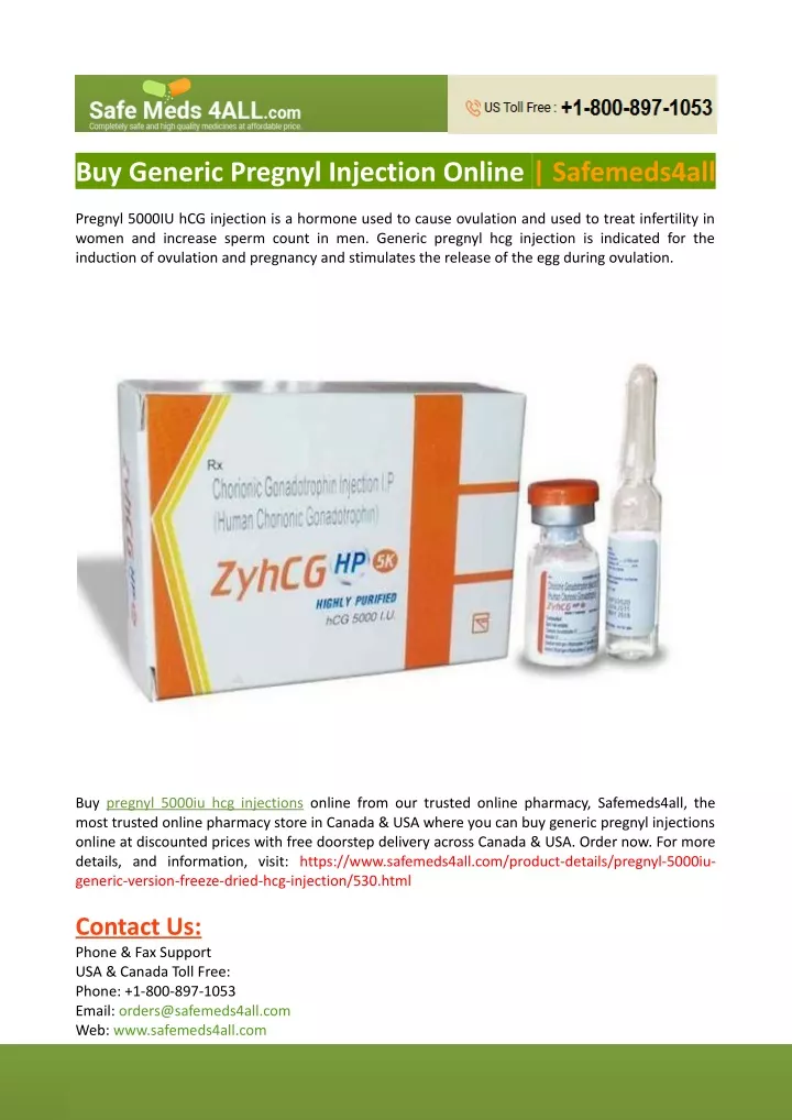 buy generic pregnyl injection online safemeds4all