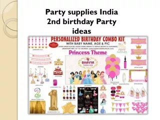 2nd birthday Party ideas