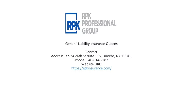 general liability insurance queens contact