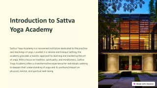 Starting on a Journey of Self-Discovery: A Deep Dive into Sattva Yoga Academy's