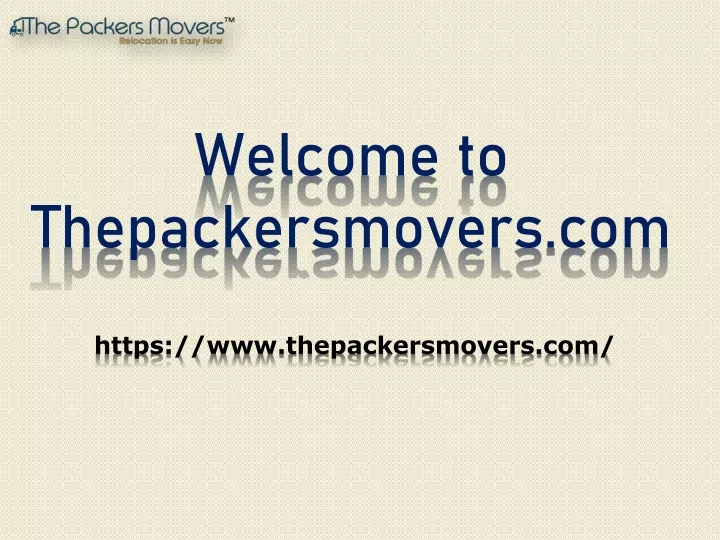 welcome to thepackersmovers com