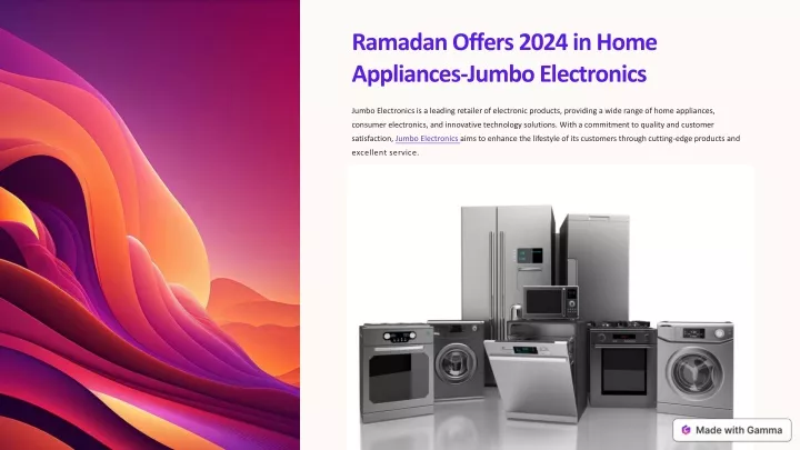 ramadan offers 2024 in home appliances jumbo
