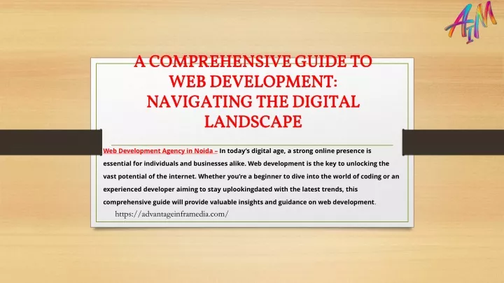 a comprehensive guide to web development navigating the digital landscape