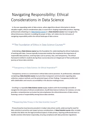 data science cource