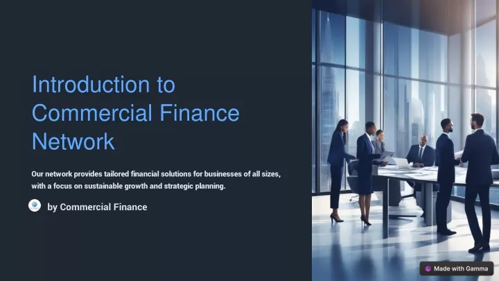 introduction to commercial finance network