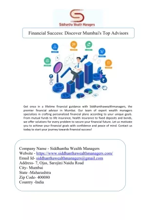 Best Financial Advisor in Mumbai