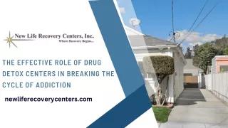 The Effective Role of Drug Detox Centers in Breaking the Cycle of Addiction