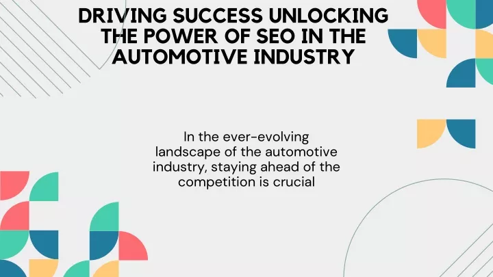 driving success unlocking the power