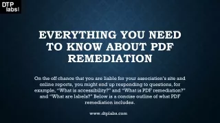 Everything You Need To Know About PDF Remediation - DTP LABS