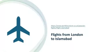 Flights from London to Islamabad (1)