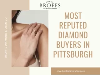 Most Reputed Diamond Buyers in Pittsburgh