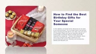 How to Find the Best Birthday Gifts for Your Special Someone