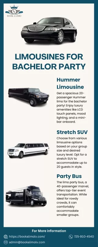 Limousines for Bachelor Party