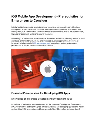 Deliver High-quality iOS App With Offshore Developers
