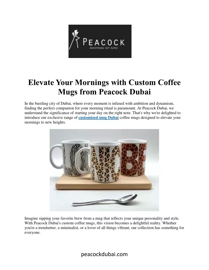 elevate your mornings with custom coffee mugs