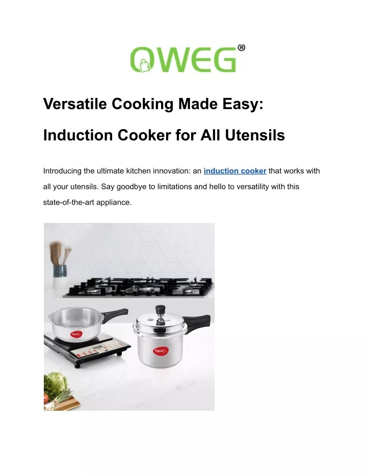 versatile cooking made easy