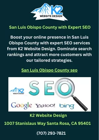 San Luis Obispo County with Expert SEO