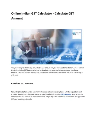 Online Indian GST Calculator.docx