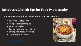 Deliciously Clicked Tips for Food Photography