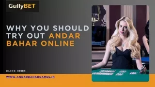 Why You Should Try Out Andar Bahar Online