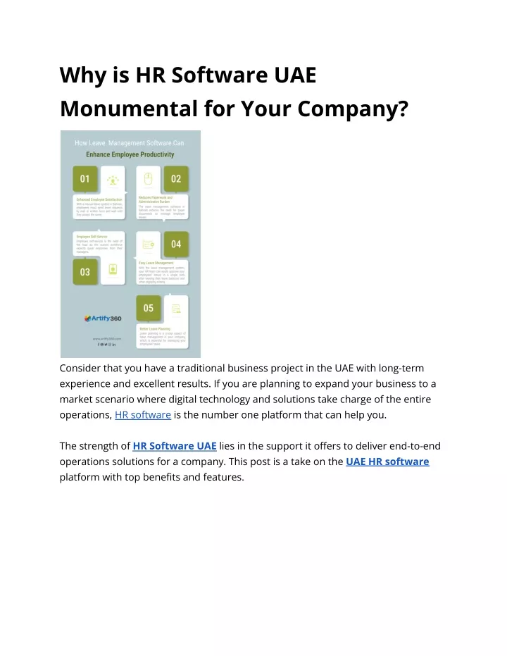 why is hr software uae monumental for your company