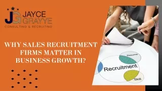 why sales recruitment firms matter in business