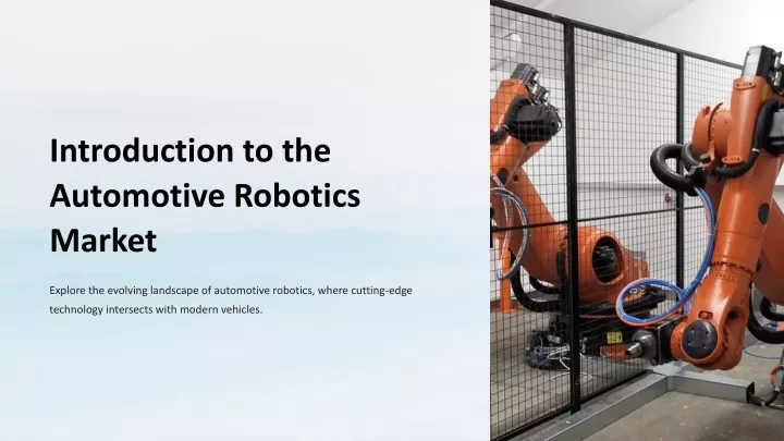 introduction to the automotive robotics market