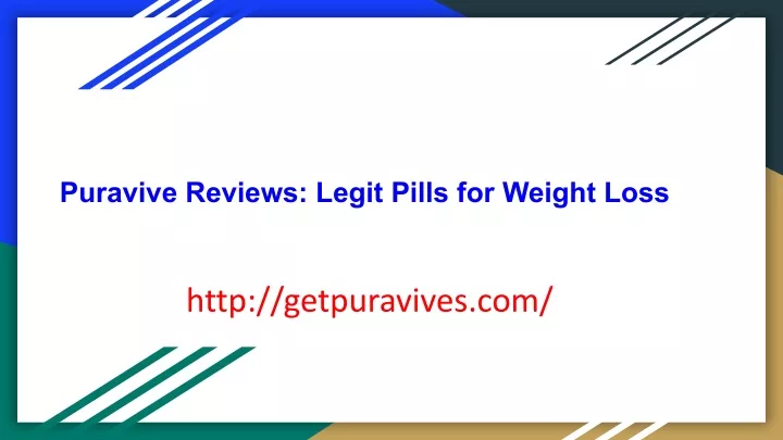 puravive reviews legit pills for weight loss