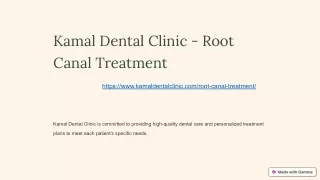 Kamal Dental Clinic - Root Canal Treatment In Delhi