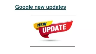 google new updates