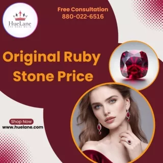 Genuine Ruby Stone Pricing | Quality Ruby Gemstones Available