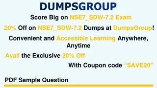 score big on nse7 sdw 7 2 exam