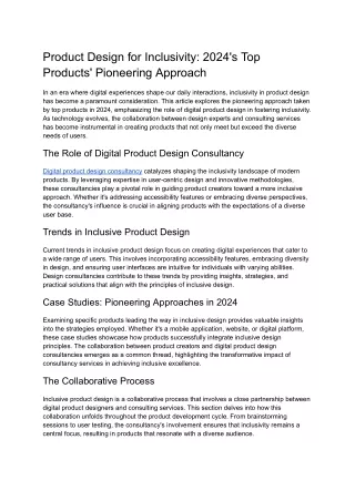 Product Design for Inclusivity_ 2024's Top Products' Pioneering Approach