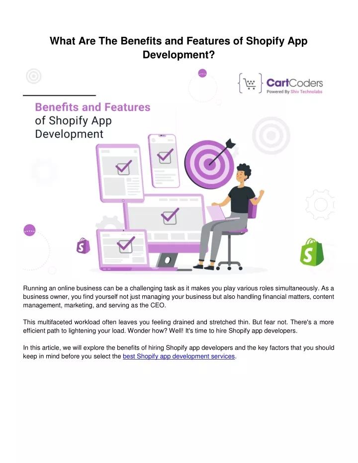 what are the benefits and features of shopify