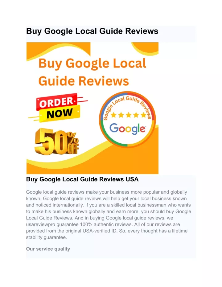 buy google local guide reviews