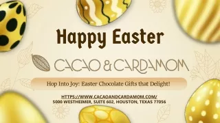 Easter Chocolate Gift- Cacao and Cardamom
