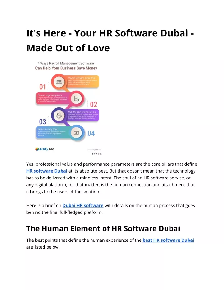 it s here your hr software dubai made out of love