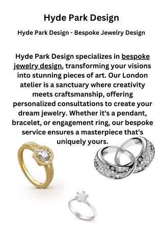 Hyde Park Design - Bespoke Jewelry Design