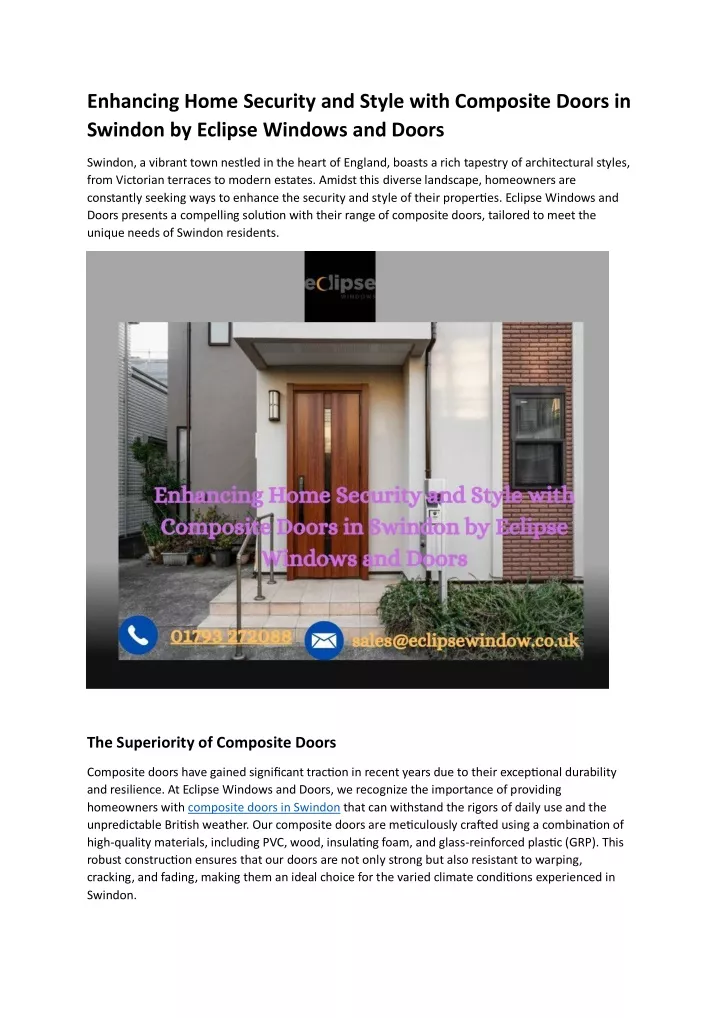 enhancing home security and style with composite