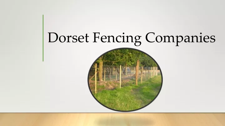 dorset fencing companies