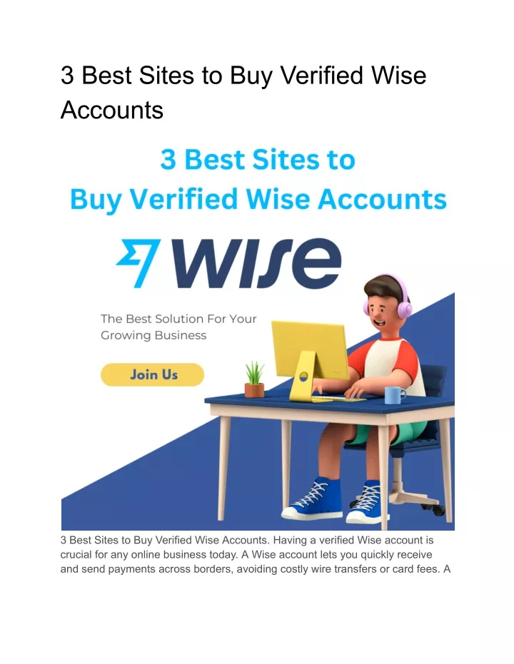 3 best sites to buy verified wise accounts