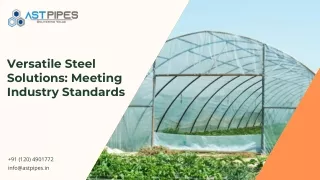 versatile steel solutions meeting industry